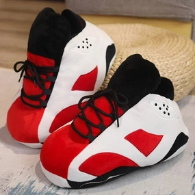 Funny Sneakers Basketball Winter Slippers