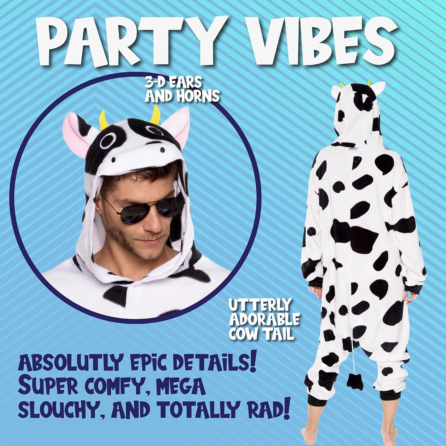 Funziez! Adult Onesie Halloween Costume - Animal and Sea Creature - Plush One Piece Cosplay Suit for Adults, Men and Women