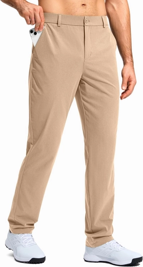 G Gradual Mens Golf Pants Stretch Dress Casual Pants 30"/32"/34" Lightweight Work Travel Slacks for Men with 4 Pockets