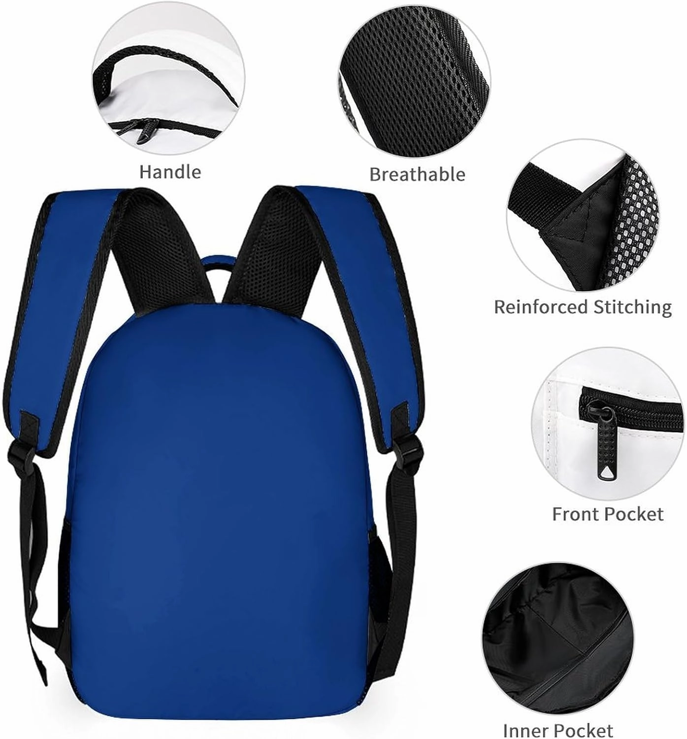 Generic Custom Backpack High Capacity Bag Hockey Fans Gifts for Teenager Men Women, Add Name & Number, Buf04-s