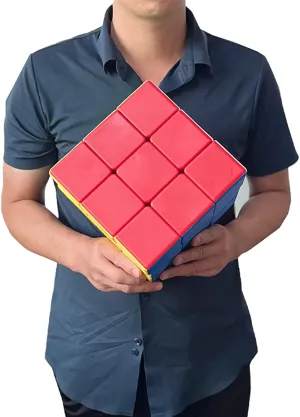 Giant 3x3x3 Magic Cube 18cm Solid Color No Stickers Big Cube, Children's Puzzle Display Decoration Toy (T22008)