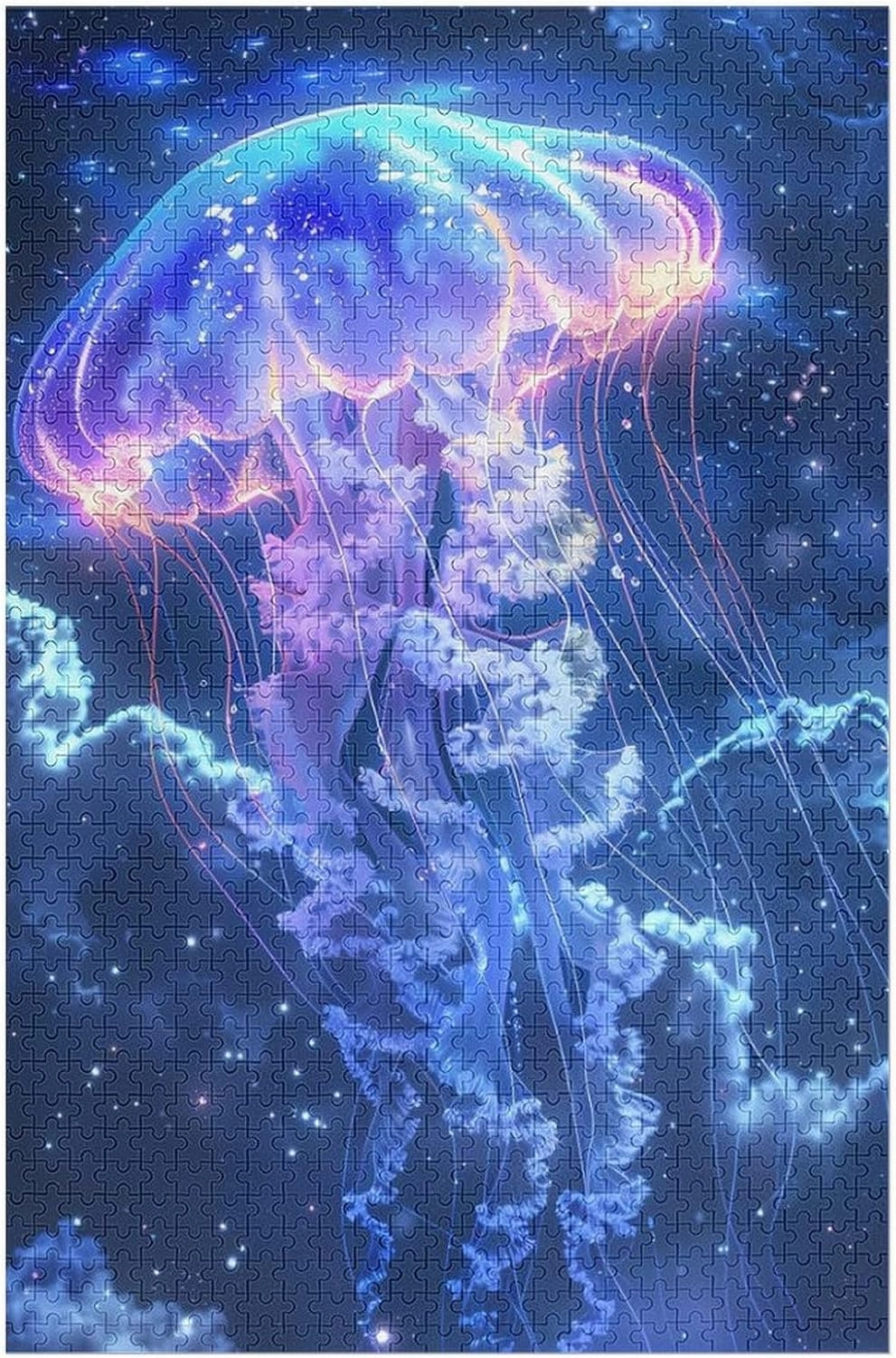 Great Jigsaw Puzzles for Adults 1000 Pieces Fantasy Galaxy Jellyfish Puzzles for Adults Toys Gift Family Decoration Kids Puzzles