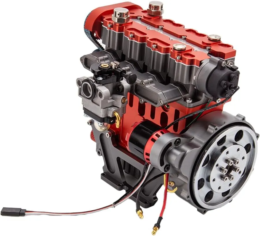 GS-L4 Engine Model Kits, Water-Cooled Engine Kit for Adults, Engine Motor Model Educational Physics Experiment STEM Model - RTR
