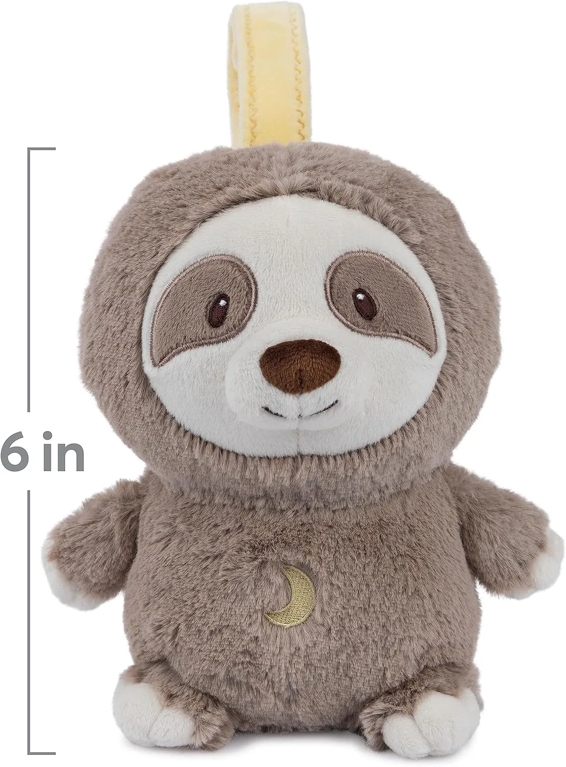 GUND Baby Lil’ Luvs On The Go Sloth Soother for Babies and Newborns, Plush Sloth Stuffed Animal Sound Toy, Brown/Cream, 6”