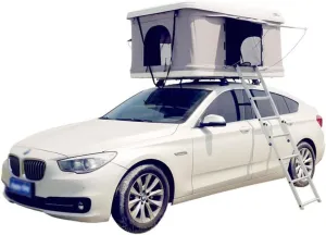 Hard Shell Rooftop Tent Pickup Truck Tent, 2 Persons Car Bed Tent with Built-in Bags, Double Windows Design, Outdoor Simple Truck Bed Tent for Camping Hiking Fishing