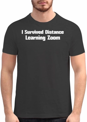 Harding Industries I Survived Distance Learning Zoom - Men's Soft Graphic T-Shirt CP05