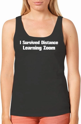 Harding Industries I Survived Distance Learning Zoom - Women's Soft Graphic Tank Top