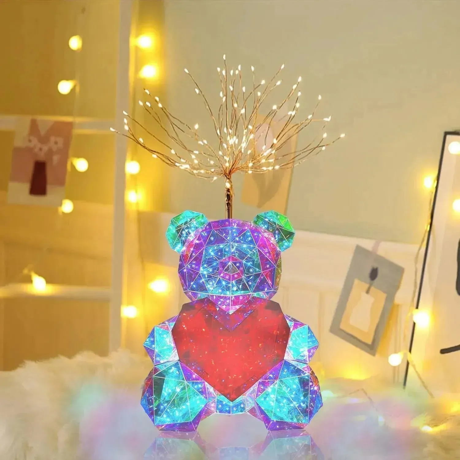 Heartlight Harmony Teddy Bear Lamp