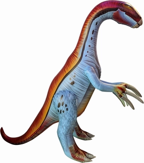 HOHQB Inflatable Dinosaur Jurassic Birthday Party Supplies, Large Blow up Dinosaur Balloons Party Decorations for Kids (37“H Lifelike Therizinosaurus)