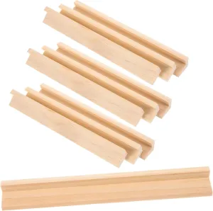 Homoyoyo DIY Wood Craft Decor 10pcs 19cm English Letters Bases Toy Paint Holder Bulk Pack for Boys and Girls