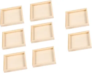 HOMSFOU Keep Boys and Girls' Blocks Tidy 3D Wooden Puzzle Trays Puzzle Dish Set Easy Clean Toy Organizer