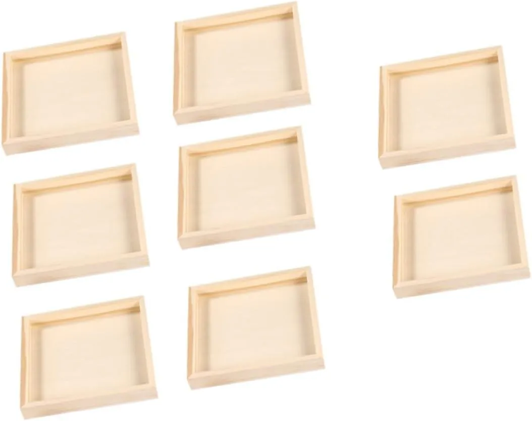 HOMSFOU Keep Boys and Girls' Blocks Tidy 3D Wooden Puzzle Trays Puzzle Dish Set Easy Clean Toy Organizer