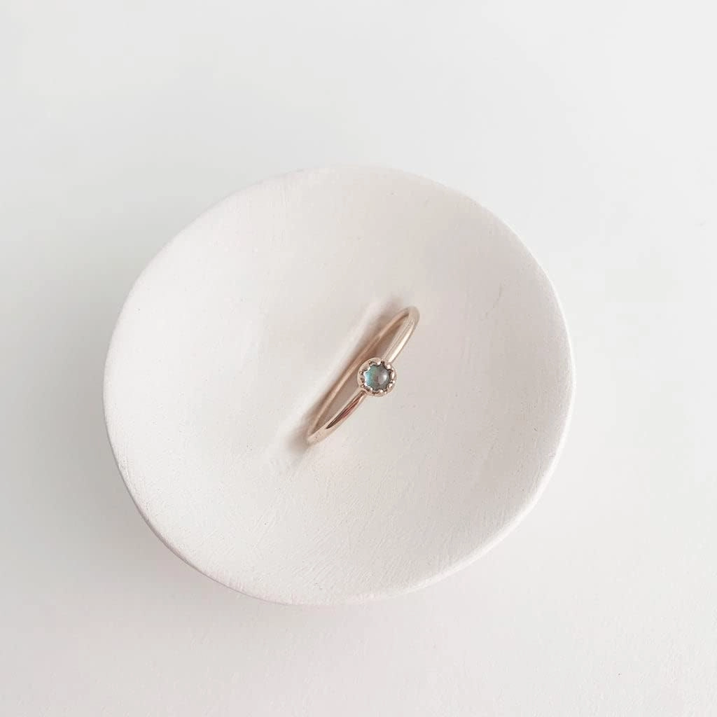 HONEYCAT Solar Mini Mood Ring in Gold, Rose Gold, or Silver | Minimalist, Delicate Jewelry