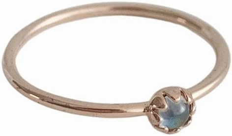 HONEYCAT Solar Mini Mood Ring in Gold, Rose Gold, or Silver | Minimalist, Delicate Jewelry