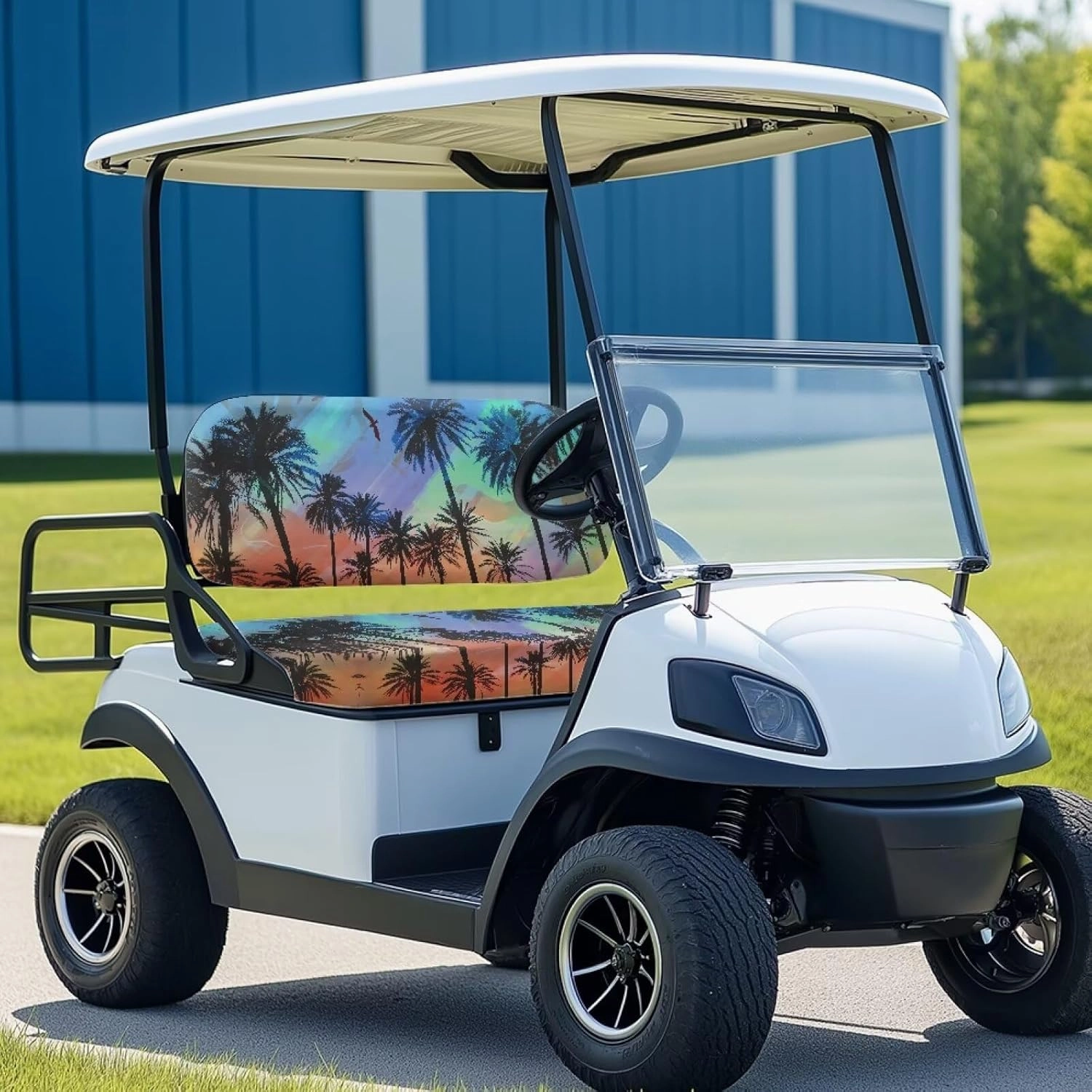 Horeset Golf Cart Seat Covers Set Breathable Golf Cart Seat Cover for Hot Weather Universal Fit for Daily Use