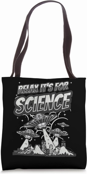 Humour Alien abduction UFO Funny probe for Science Tote Bag