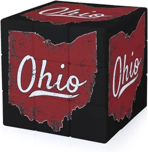 I Love My Ohio Adults 3x3x3 Color-Matching Smooth Fully Printed Cube Gift