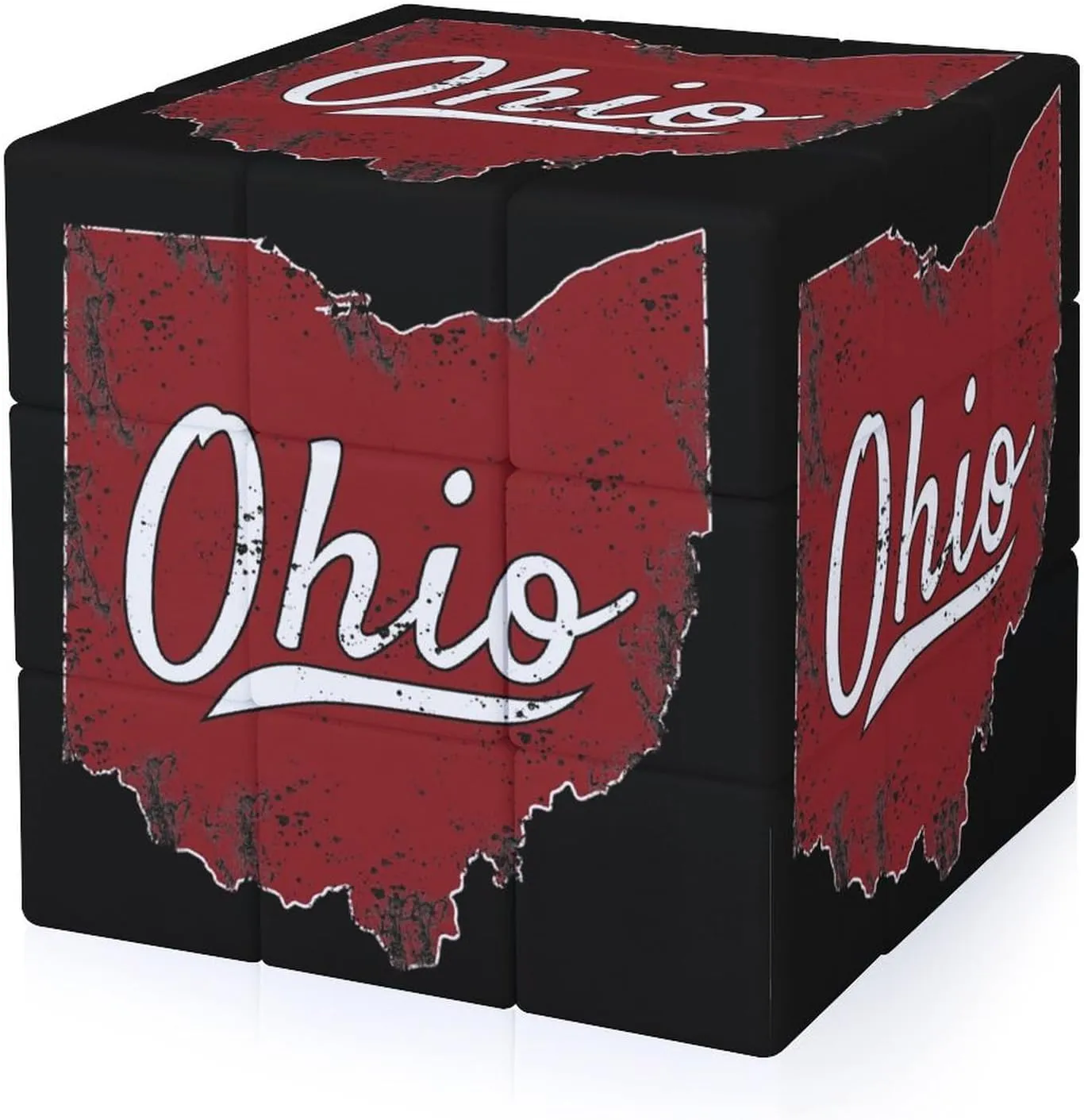 I Love My Ohio Adults 3x3x3 Color-Matching Smooth Fully Printed Cube Gift