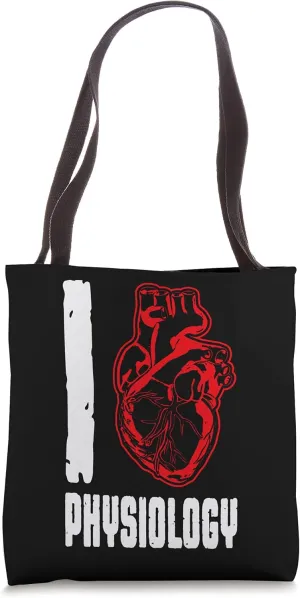 I Love Physiology Anatomical Human Heart STEM Science Geek Tote Bag