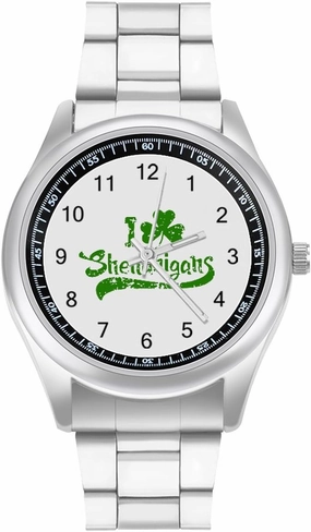 I Shamrock Shenanigans Casual Wrist Watches for Men Classic Business Dress Watch Big Face for Work Gym
