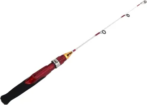 Ice Fishing Rod, 50cm Portable Fiber Glass Fishing Rod Mini 2 Sections Winter Ice Solid Shrimp Rod Pole Rods