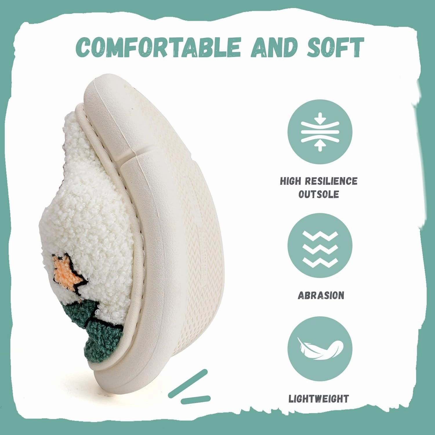 IceUnicorn Kids Slippers Boys Girls Warm Soft Plush Memory Foam House Slippers Big Little Kids Non-Slip Winter Home Shoes for Indoor Outdoor