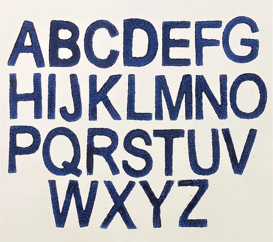 Indian Wooden Block Set - Simple Capital Alphabet