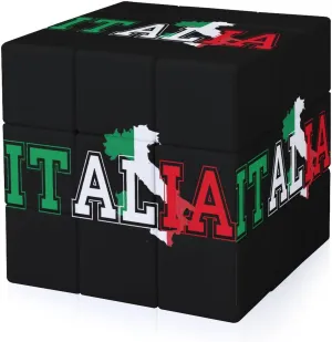 Italia Flag Colors Italia Map Adults 3x3x3 Color-Matching Smooth Fully Printed Cube Gift