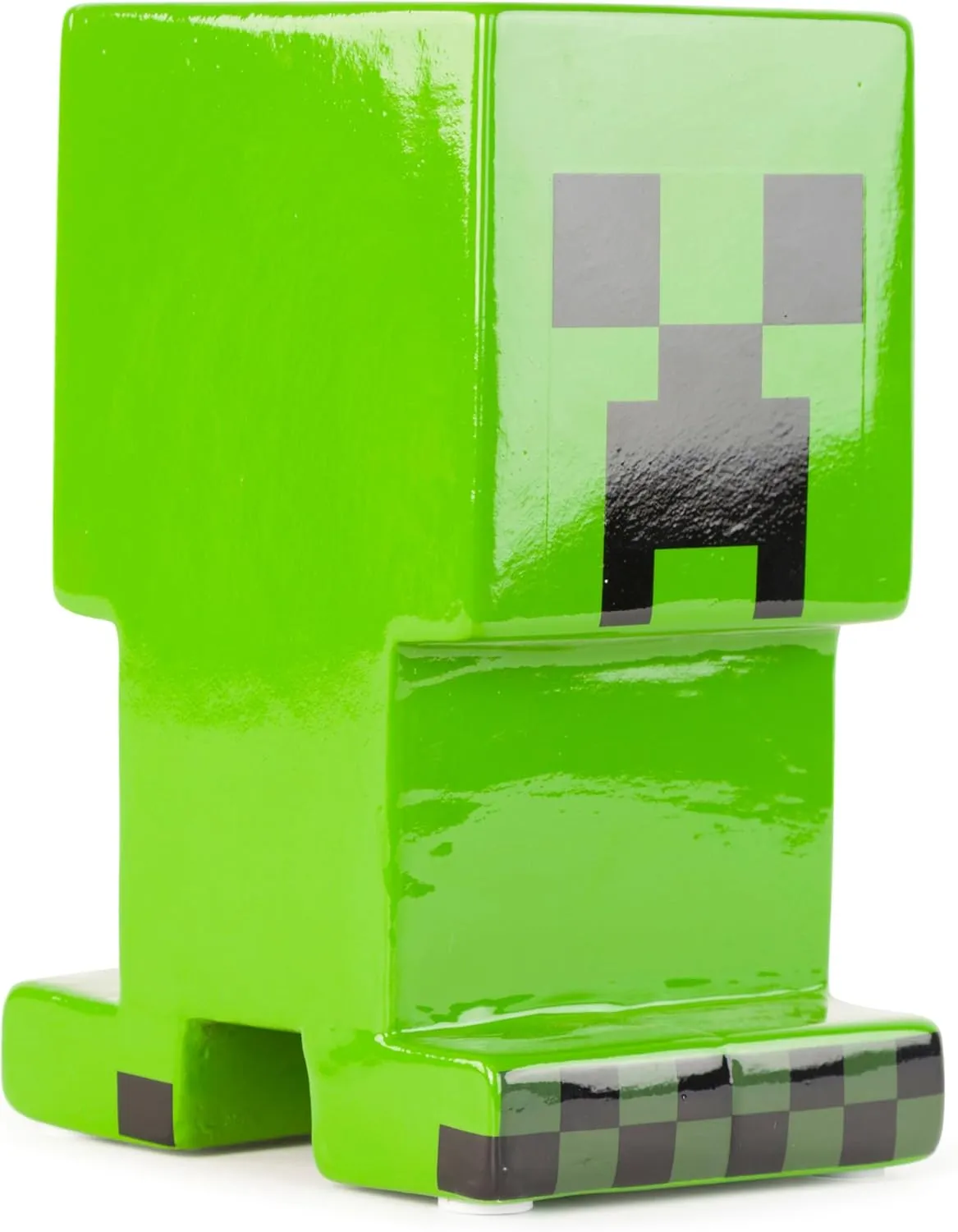 Jay Franco Minecraft Creeper Ceramic Piggy Bank - Kids Room Decor & Coin Bank for Gamers - Children's Learning Resource