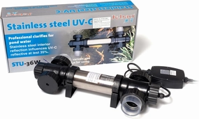 Jebao STU-36 Stainless Steel Pond and Aquarium Clarifier, 36-watt