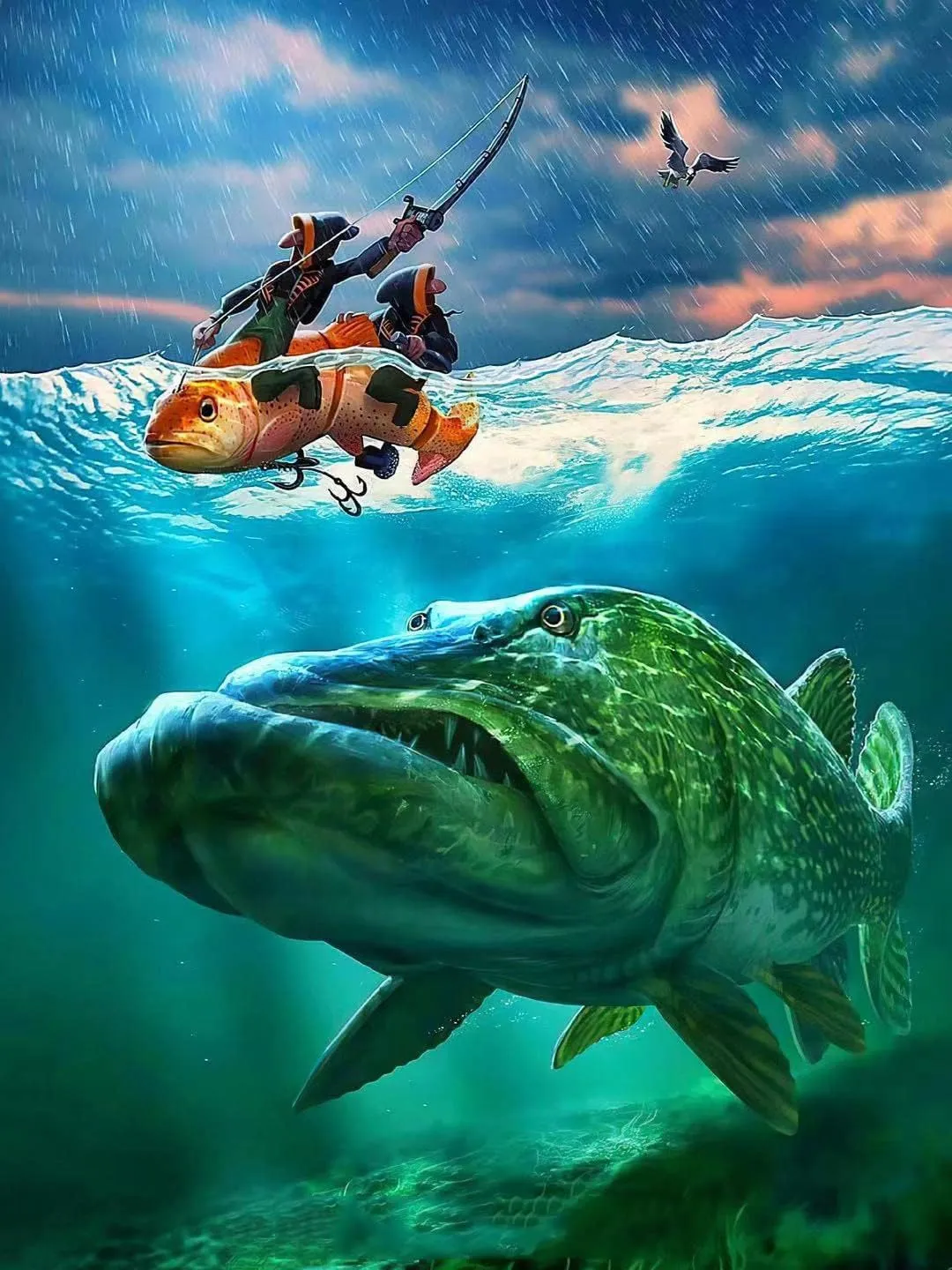 Jigsaw Puzzles 500 Pieces for Adults - Sailing and Fishing Enthusiasts DIY Intellectual Educational Decompressing Toy Fun Family Puzzles Game