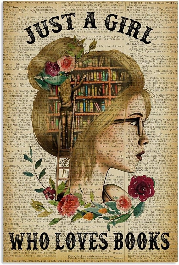 Just A Girl Who Loves Books Blond Reading - 500 Piece Jigsaw Puzzle for Adults Families Kids Toys Gift for Women