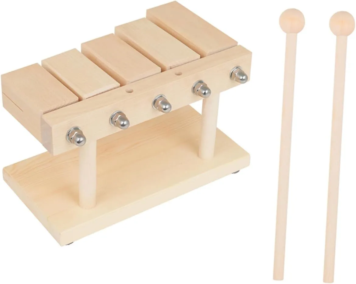 Kisangel 1 Set Wooden Rhythm Block Musical Percussion Instrument for Early Music Education Engaging Sound for Present for Young Music Lovers