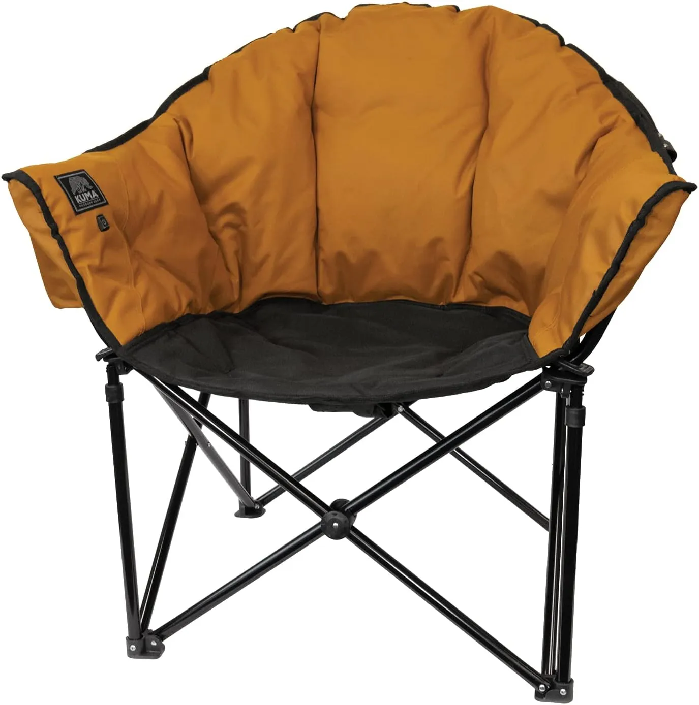 Kuma Outdoor Gear Lazy Bear Heated Camping Chair, with Carry Bag, Heavy Duty 350lbs Capacity, Camping Gear for Outdoor, Hiking, Picnic, Fishing, BBQ and Camping Events (Sierra/Black)