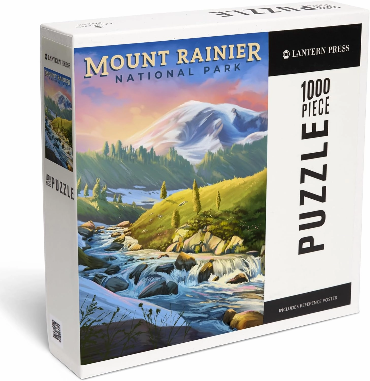 Lantern Press 1000 Piece Jigsaw Puzzle, Mount Rainier National Park, Washington, Oil Painting