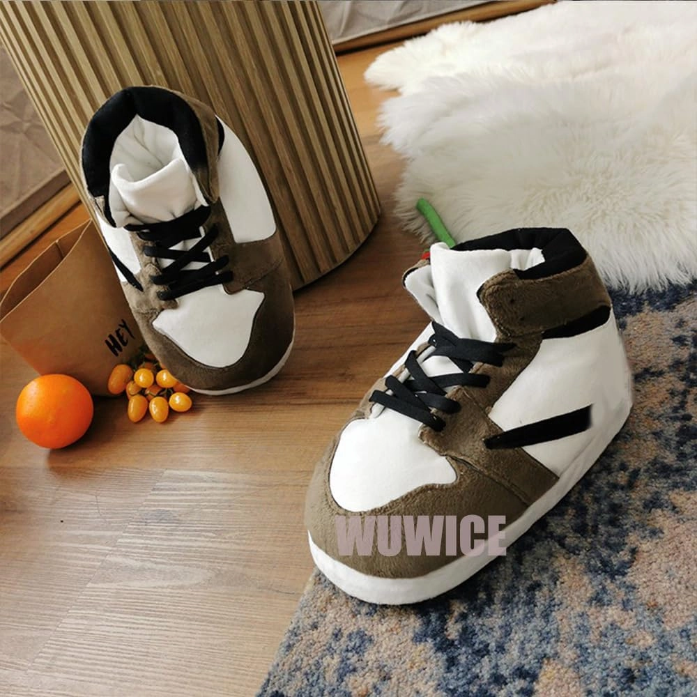 LAPRBY High Top Sneaker Slippers Unisex One-Size Ultra Comfy and Cozy House Fluffy Jordan Like Slippers for Men and Women