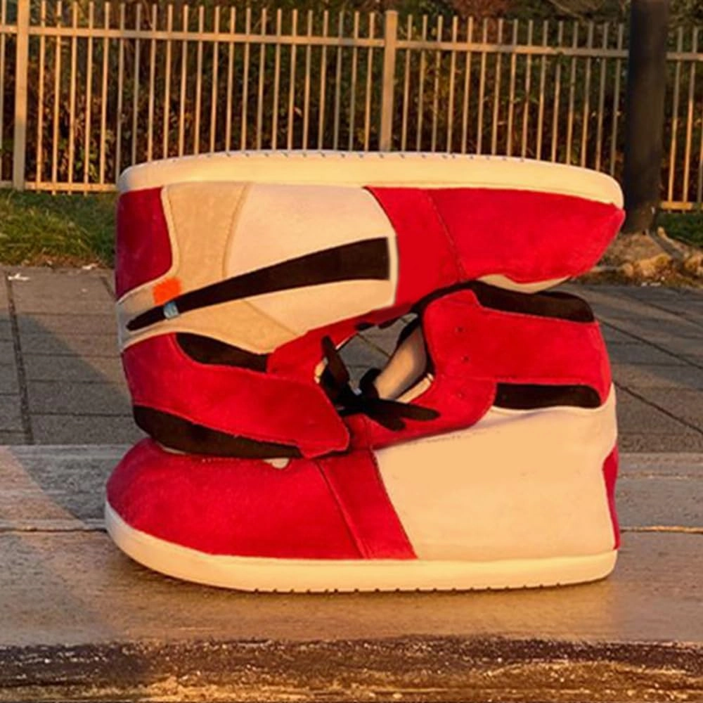 LAPRBY High Top Sneaker Slippers Unisex One-Size Ultra Comfy and Cozy House Fluffy Jordan Like Slippers for Men and Women