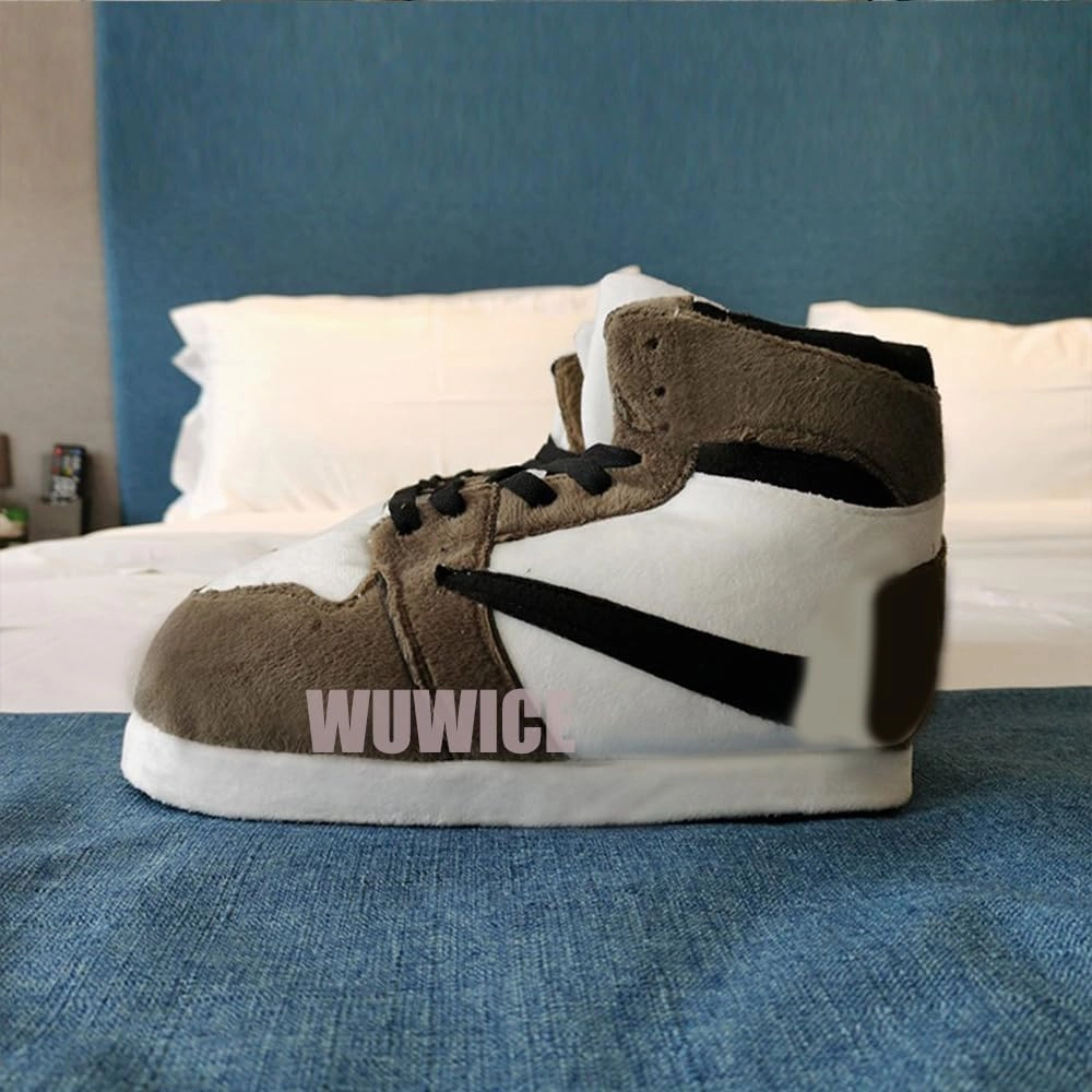 LAPRBY High Top Sneaker Slippers Unisex One-Size Ultra Comfy and Cozy House Fluffy Jordan Like Slippers for Men and Women