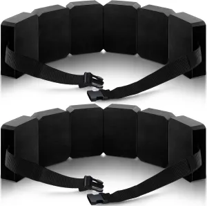 Lenwen 2 Pcs Swim Belt Flotation Belt Pool Exercise Equipment for Adults Adjustable Aquatic Auxiliary Swimming Waist Belt with EVA Foam Swim Training Aid for Beginners Easy and Safe