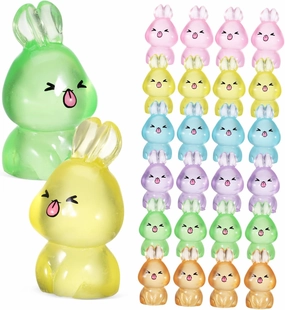LIFKOME 84pcs Mini Bunny Figurines Resin Ornaments for Garden Decoration Adorable -Eared Bunnies for and Home Decor