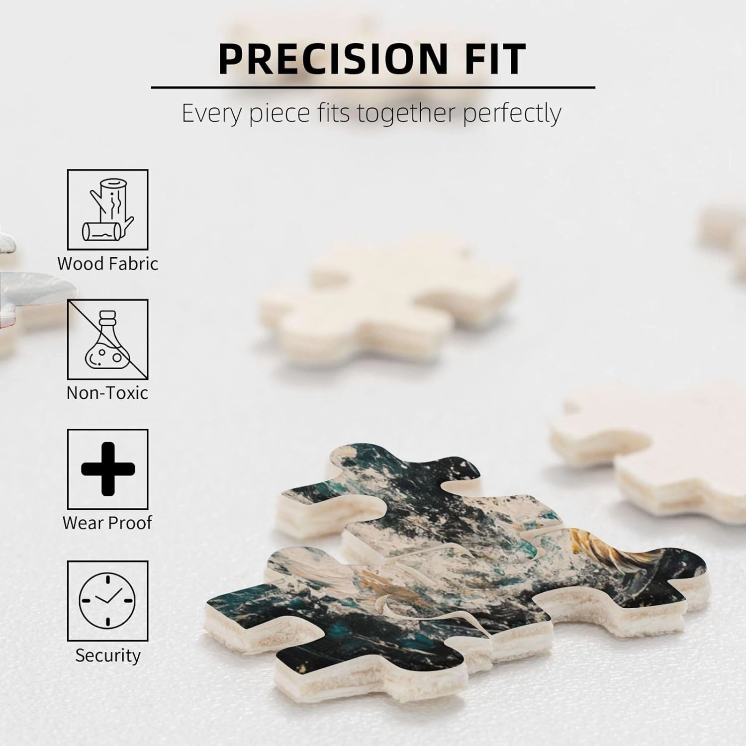 Lion and Fish Jigsaw Puzzle 500 Piece for Adults & Kids, Wall Hanging Puzzles Intellectual Decompressing Fun Family Game Large Puzzle Game Toys Gifts
