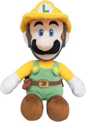Little Buddy 1732 Super Mario Maker 2 - Builder Luigi Plush, 10" Yellow