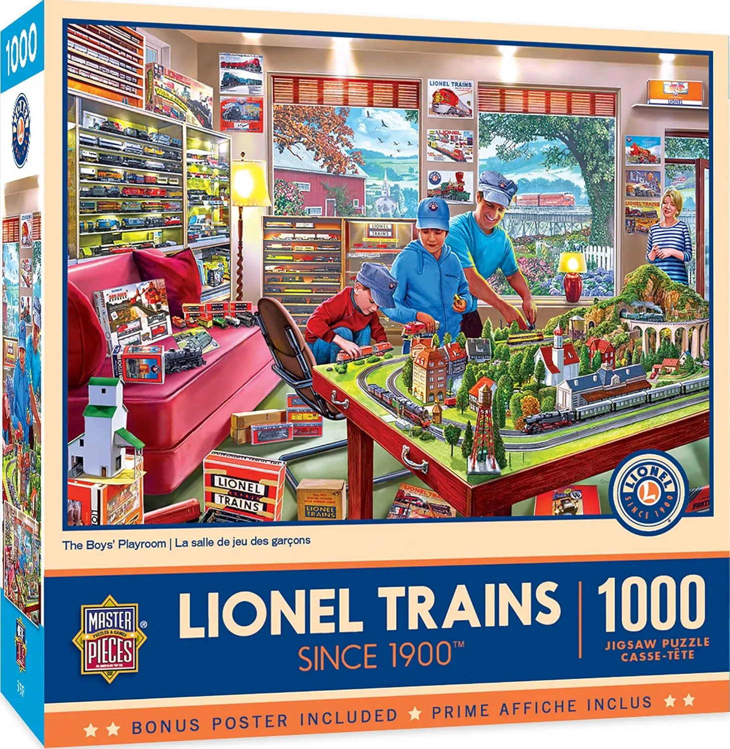 MasterPieces 1000 Piece Jigsaw Puzzle for Adults, Family, Or Youth - The Boy's Playroom - 19.25"x26.75"