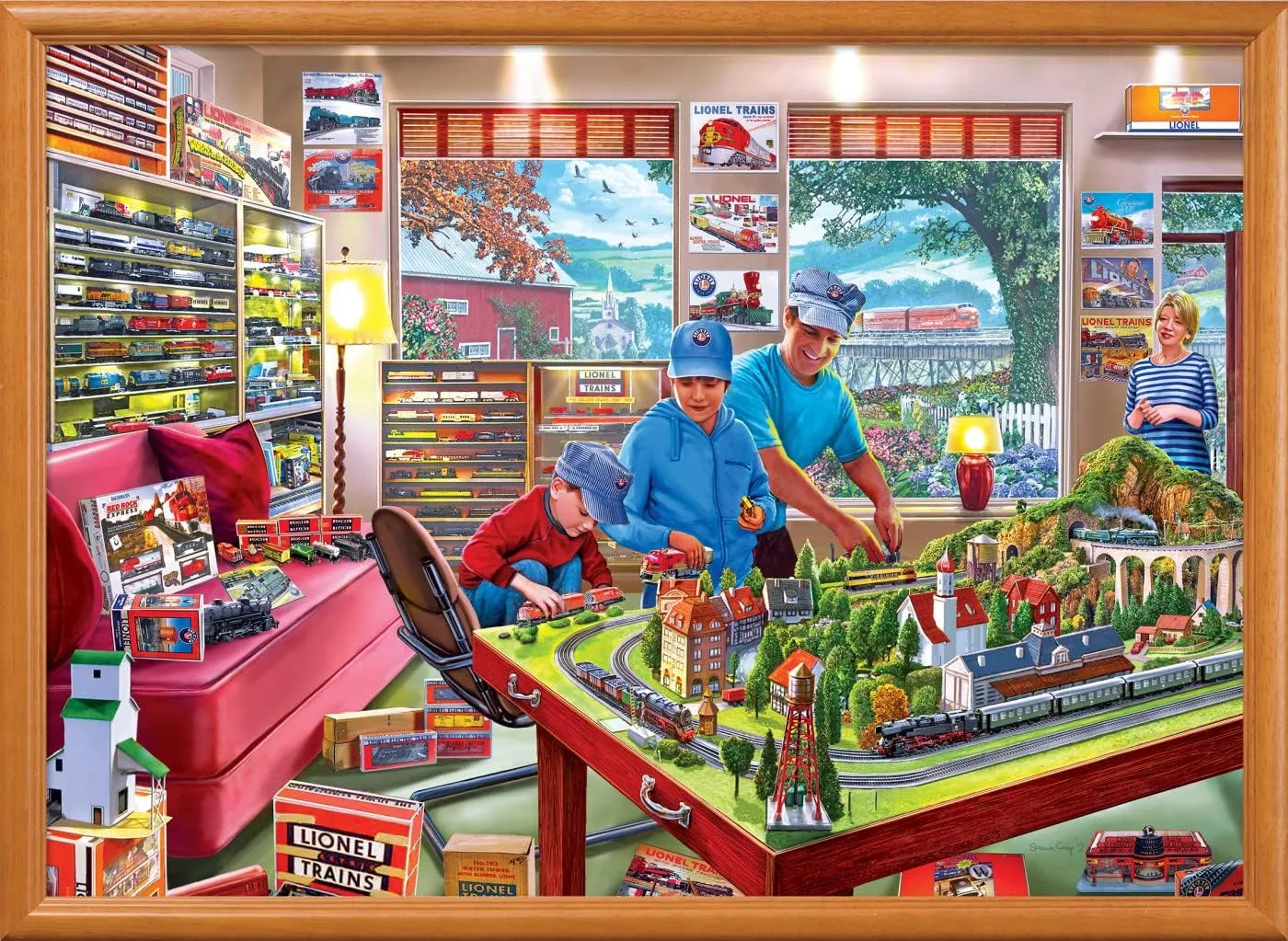MasterPieces 1000 Piece Jigsaw Puzzle for Adults, Family, Or Youth - The Boy's Playroom - 19.25"x26.75"