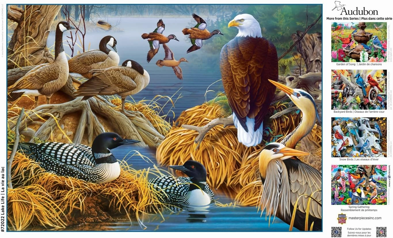 MasterPieces 1000 Piece Jigsaw Puzzle for Adults, Family, Or Youth - Lake Life - 19.25"x26.75"