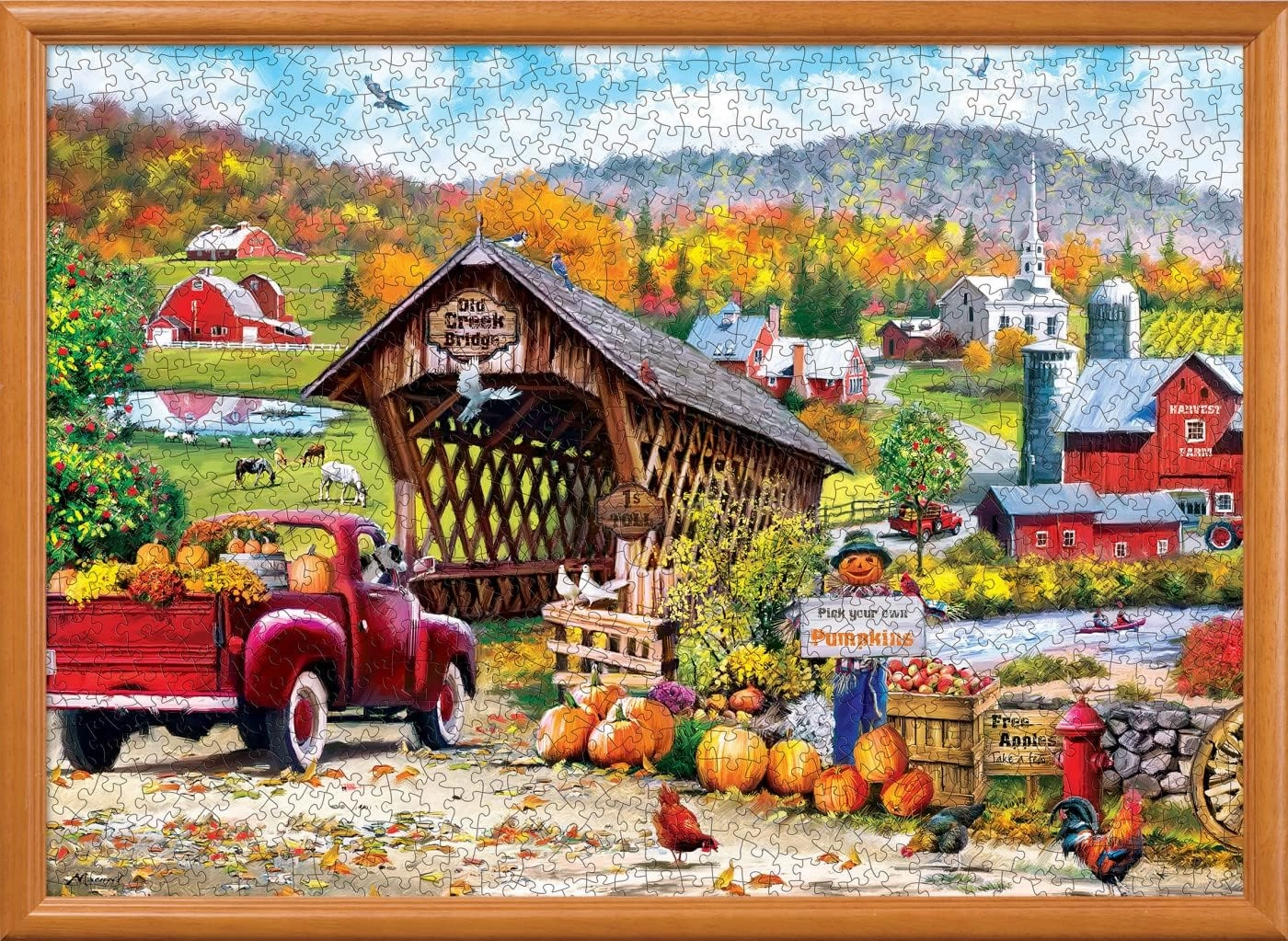 MasterPieces Gallery - Richard Macneil 1000 Pieces - Old Creek Bridge