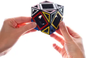 Meffert's Hollow Skewb Cube - The Original Cube Brainteaser from Recent Toys - Travel Friendly Fun for Ages 9 - Adult