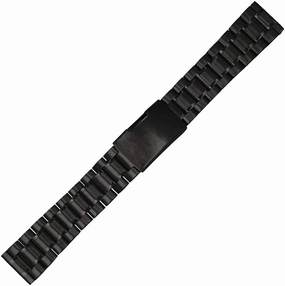 Metal Replacement Band,Watch Straps, 18mm 20mm 22mm 24mm Universal Stainless Steel Watch Strap Men And Women Band Solid Metal Watch Belt Bracelet (Color : Gold, Size : 20mm) ( Color : Black-24mm )