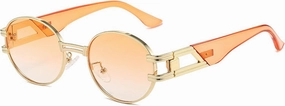 Metal Steampunk Sunglasses Women Luxury Metal Round Punk Fashion Men Sun Glasses Trend Eyewear Uv400
