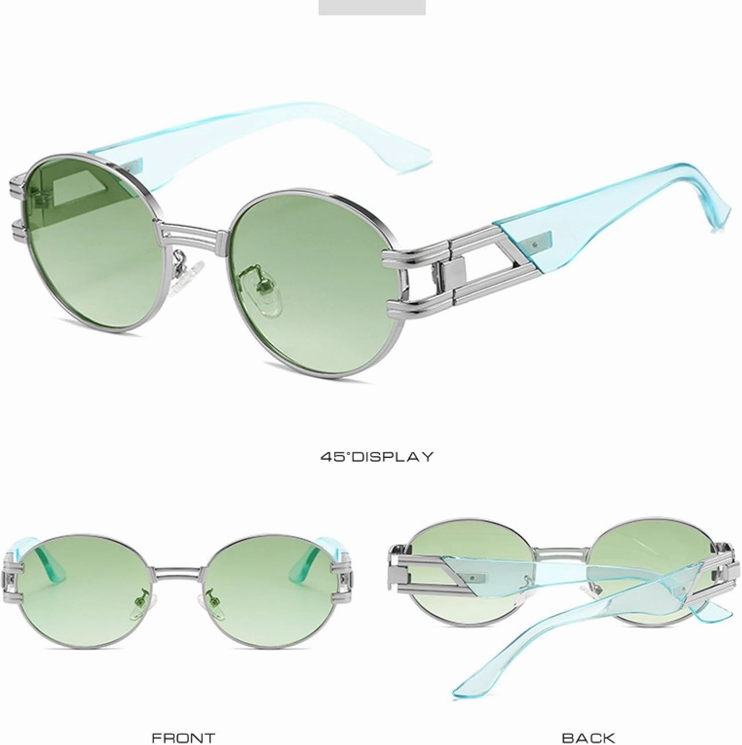 Metal Steampunk Sunglasses Women Luxury Metal Round Punk Fashion Men Sun Glasses Trend Eyewear Uv400